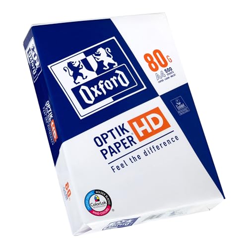Oxford Kopier-/Druckerpapier, Premium, 500 Blatt, DIN A4 Papier, 1 Pack von Oxford