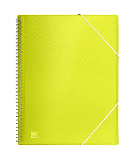 Oxford, Dokumentenmappe aus Kunststoff, A4, 30 transparente Hüllen, Limettengrün Oxford, Dokumentenmappe aus Kunststoff, A4, 30 transparente Hüllen, Limettengrün von Oxford