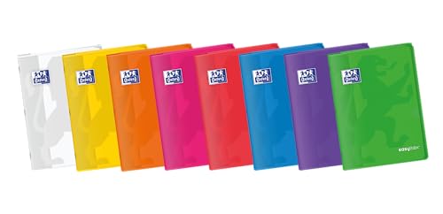 Oxford, Hefte, A4, kariert, 4 x 4, Kunststoffdeckel, 48 Blatt, Packung mit 10 Notizbüchern, lebendige Farben Oxford, Hefte, A4, kariert, 4 x 4, Kunststoffdeckel, 48 Blatt, Packung mit 10 Notizbüchern, lebendige Farben von Oxford