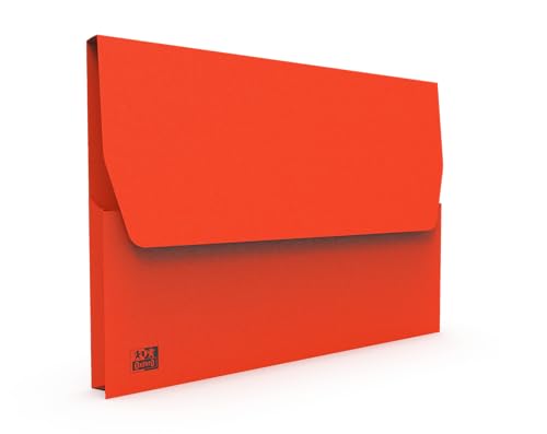 Oxford 10 Stück Dokumentenmappen aus Kraftpapier, 24 x 32 cm, Rot von Oxford