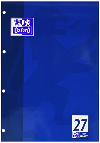 Oxford 100050352 Schulblock Linien 27 - A4, 50 Blatt, 90 g/qm, 4-fach Lochung Oxford 100050352 Schulblock Linien 27 - A4, 50 Blatt, 90 g/qm, 4-fach Lochung von Oxford