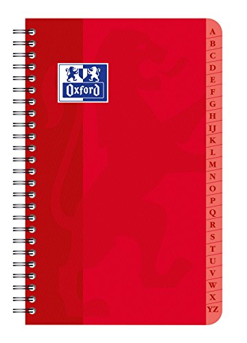 Oxford 100101605 Registerbuch, Verzeichnisbindung 9 x 14 cm, 90g, 100 Seiten, farblich sortiert Oxford 100101605 Registerbuch, Verzeichnisbindung 9 x 14 cm, 90g, 100 Seiten, farblich sortiert von Oxford