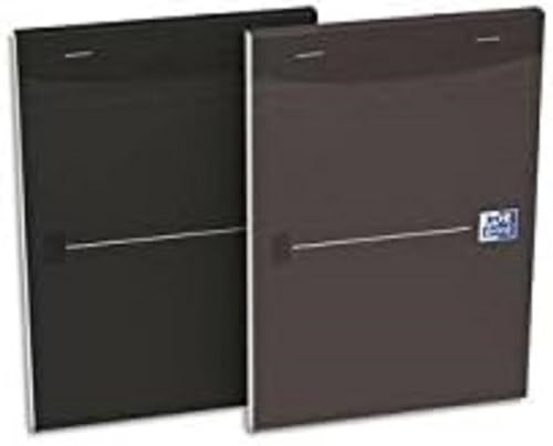 Oxford 100101877 Notizblock, Violett, Schwarz, A4, Universal, Violett, Schwarz, Uniform, A4, matt, 90 g/m² von Oxford