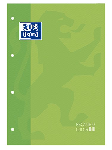 Oxford 100104037 - Ersatzteil, A4, 80 Blatt, Raster 5 x 5, grün von Oxford