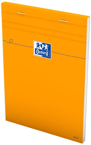 Oxford 100106280 Notizblock - Everyday A5, kariert, 80 Blatt, 80 g/m², 5-er Pack, orange Oxford 100106280 Notizblock - Everyday A5, kariert, 80 Blatt, 80 g/m², 5-er Pack, orange von Oxford