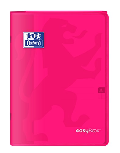 Oxford 400100010 Easybook Notizbuch Heft A4 96 Seiten 90 g kariert, rosa von Oxford