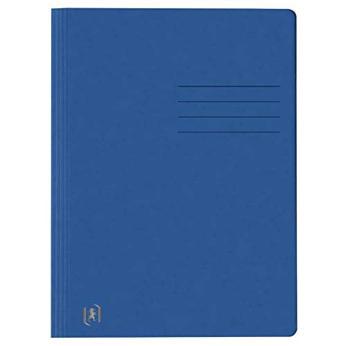 Oxford 400117265 Schnellhefter TOP FILE+ extrastark aus 390g Karton für ca. 200 DIN A4-Blätter sortiert mit 12 Farben (blau, 1) von Oxford