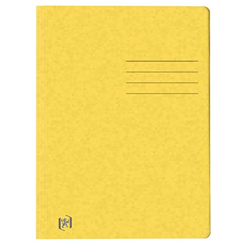 Oxford 400117265 Schnellhefter TOP FILE+ extrastark aus 390g Karton für ca. 200 DIN A4-Blätter sortiert mit 12 Farben (gelb, 1) von Oxford