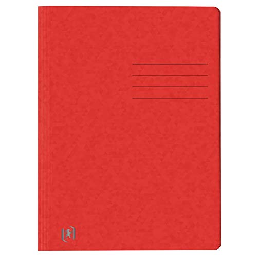 Oxford 400117265 Schnellhefter TOP FILE+ extrastark aus 390g Karton für ca. 200 DIN A4-Blätter sortiert mit 12 Farben (rot, 1) von Oxford