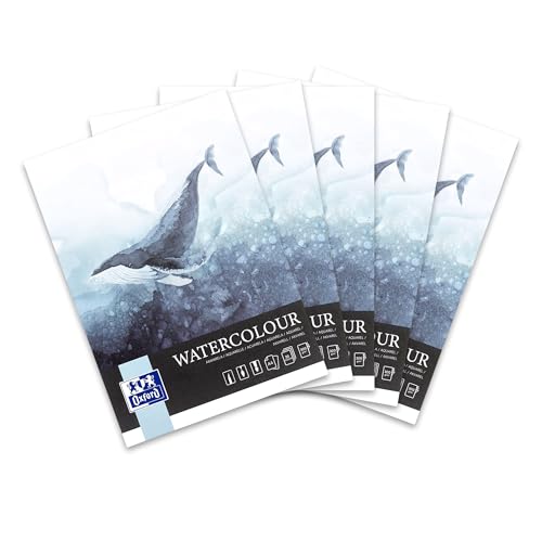 Oxford Art Aquarellblock A4 20 Blatt, 300g/m² Künstlerpapier, 5 Stück Oxford Art Aquarellblock A4 20 Blatt, 300g/m² Künstlerpapier, 5 Stück von Oxford