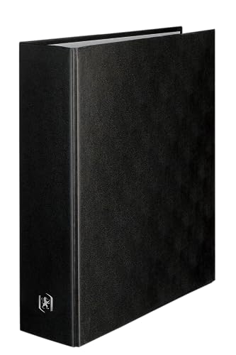 Oxford Balacron Ordner Rücken 80 mm A4, 21 x 29,7 cm A4 (21 x 29,7 cm), schwarz von Oxford