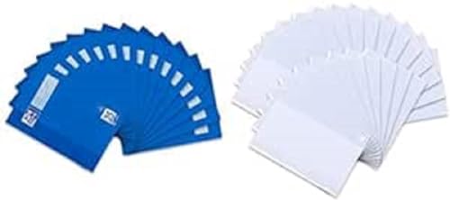 Oxford Bundle of Schulheft A4, 16 Blatt, Lineatur 25, liniert, 15 Stück Heftumschlag A4, aus Kunststoff, transparent, farblos, 25 Stück Oxford Bundle of Schulheft A4, 16 Blatt, Lineatur 25, liniert, 15 Stück Heftumschlag A4, aus Kunststoff, transparent, farblos, 25 Stück von Oxford