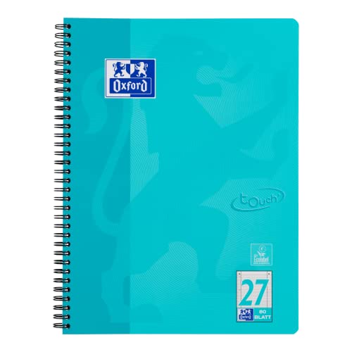 Oxford Touch Collegeblock A4 liniert, mit Doppelrand, 80 Blatt, aqua Oxford Touch Collegeblock A4 liniert, mit Doppelrand, 80 Blatt, aqua von Oxford