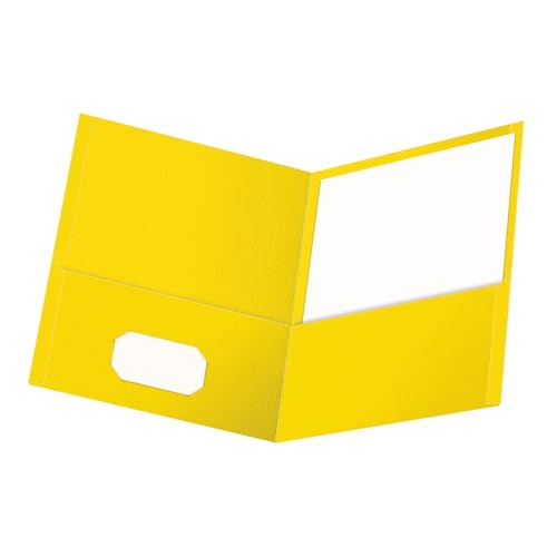 Oxford Doppeltaschenmappe, Briefgröße, 25 Stück pro Box 8-1/2 x 11" gelb von Oxford