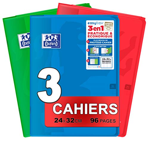 Oxford EasyBook Notizheft, groß, 24 x 32 cm, 96 Seiten, kariert, 90 g, verschiedene Farben Oxford EasyBook Notizheft, groß, 24 x 32 cm, 96 Seiten, kariert, 90 g, verschiedene Farben von Oxford