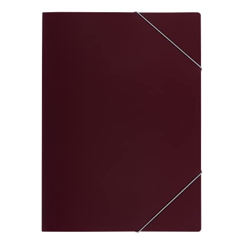 Oxford Eckspanner-Mappe, aus PP-Kunststoff, bordeaux, 10er Pack Oxford Eckspanner-Mappe, aus PP-Kunststoff, bordeaux, 10er Pack von Oxford