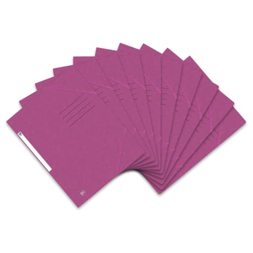 Oxford Top File + Eckspannermappe A4, extrastark aus Karton, violett, 10er Pack von Oxford