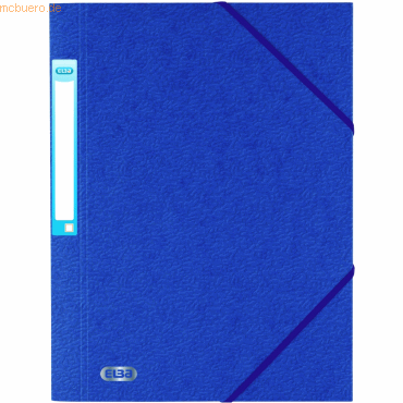 Oxford Eckspannermappe Eurofolio Prestige A4 Spezialkarton 600 g/qm bl von Oxford