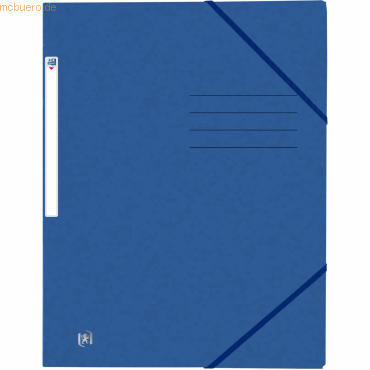 Oxford Eckspannmappe Top File+ A4 3 Klappen blau Oxford Eckspannmappe Top File+ A4 3 Klappen blau von Oxford