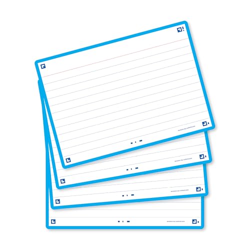 Oxford Karteikarten A6 Lernkarten, Türkis, Liniert 105x148mm Oxford Karteikarten A6 Lernkarten, Türkis, Liniert 105x148mm von Oxford