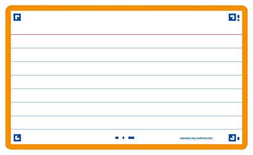 Oxford FLASH 2.0 Karteikarten A7, Lernkarten, 75x125mm, liniert, orange, 80 Blatt Oxford FLASH 2.0 Karteikarten A7, Lernkarten, 75x125mm, liniert, orange, 80 Blatt von Oxford