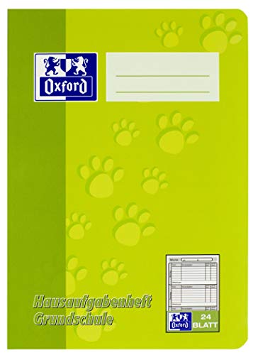 Oxford Hausaufgabenheft A5, Grundschule, 24 Blatt, grün und blau, 10 Stück Oxford Hausaufgabenheft A5, Grundschule, 24 Blatt, grün und blau, 10 Stück von Oxford