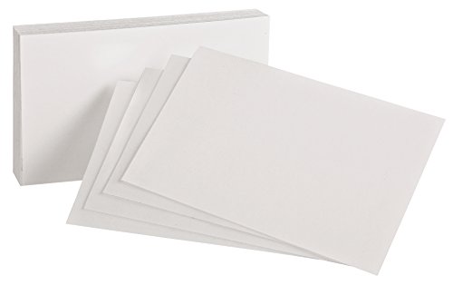 Oxford Karteikarten, blanko, 10,2 x 15,2 cm, Weiß, 100 Stück pro Packung (40156-SP) von Oxford