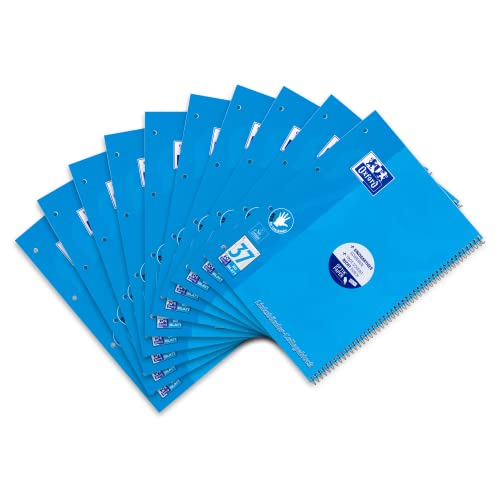 Oxford Linkshänder-Collegeblock A4 liniert, 80 Blatt, blau, 10 Stück Oxford Linkshänder-Collegeblock A4 liniert, 80 Blatt, blau, 10 Stück von Oxford
