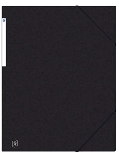 Oxford Mappe 3 Klappen Top File + A3 mit Gummizug, Schwarz von Oxford