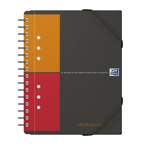 Oxford Meetingbook International A5, kariert 160 Seiten, mit Gummizugmappe und 3 Einschlagklappen Oxford Meetingbook International A5, kariert 160 Seiten, mit Gummizugmappe und 3 Einschlagklappen von Oxford