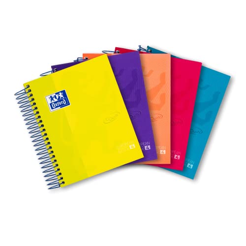 Oxford Notizblock, A6, mit Spirale, 240 Seiten, kariert, sortiert, 5er Pack Oxford Notizblock, A6, mit Spirale, 240 Seiten, kariert, sortiert, 5er Pack von Oxford
