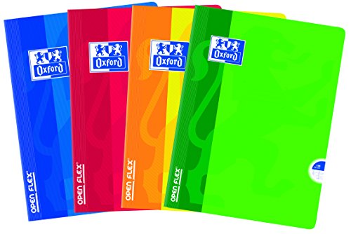 Oxford OpenFlex Notizheft, Seyesheft, 140 Seiten, verschiedene Farben, 5 Stück 140 Pages verschiedene farben von Oxford