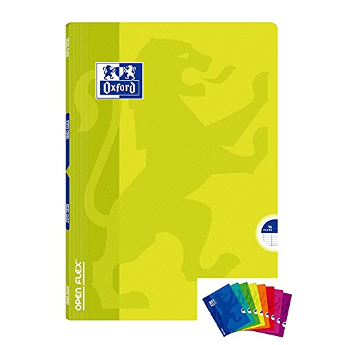 OXFORD Openflex Hefte, geheftet, 21 x 29,7 cm, 96 Seiten, große Karos, 90 g, zufällige Farbauswahl, 5 Stück OXFORD Openflex Hefte, geheftet, 21 x 29,7 cm, 96 Seiten, große Karos, 90 g, zufällige Farbauswahl, 5 Stück von Oxford