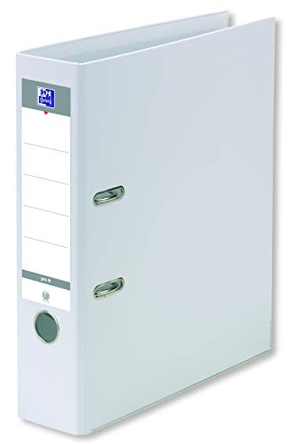 OXFORD Ordner mit Hebel, Smart Pro+, A4XL, Rücken 80 mm, 2 Ringe, Umschlag aus Polypropylen, weiß OXFORD Ordner mit Hebel, Smart Pro+, A4XL, Rücken 80 mm, 2 Ringe, Umschlag aus Polypropylen, weiß von Oxford