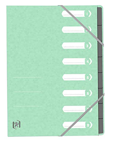 Oxford Ordnungsmappe TopFile+ A4, 8 Positionen, Einband, Pastellfarben von Oxford