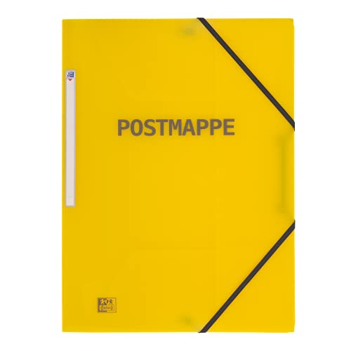 Oxford Postmappe, DIN A4, aus Kunststoff, gelb von Oxford