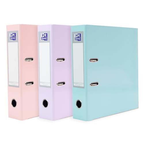 Oxford Premium Akten-Ordner A4, pastell, 8 cm breit, Kunststoff Ordner, 3 Farben, 3 Stück Oxford Premium Akten-Ordner A4, pastell, 8 cm breit, Kunststoff Ordner, 3 Farben, 3 Stück von Oxford