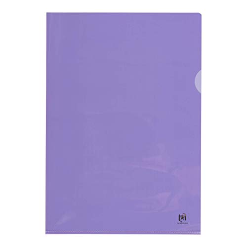 Oxford Akten-Hüllen A4, glasklar, pvc, oben und seitlich offen, violett, 25 Stück Oxford Akten-Hüllen A4, glasklar, pvc, oben und seitlich offen, violett, 25 Stück von Oxford