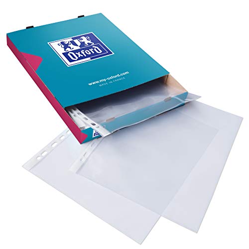 Oxford Prospekthülle, A4, OHP-geeignet, oben offen, glasklar, 100 Stück Oxford Prospekthülle, A4, OHP-geeignet, oben offen, glasklar, 100 Stück von Oxford