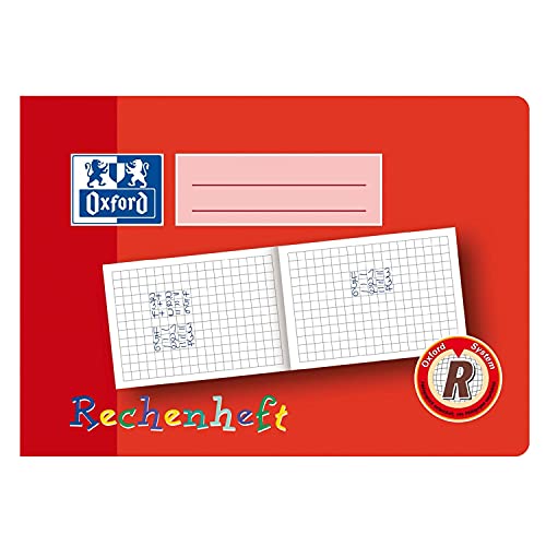 Oxford Rechenheft, DIN A5 quer, Lineatur: R / 10mm kariert VE=1 von Oxford
