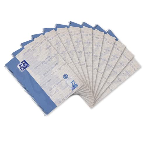 Oxford Recycling Collegeblock A4 liniert mit Doppelrand, 80 Blatt, 10 Stück Oxford Recycling Collegeblock A4 liniert mit Doppelrand, 80 Blatt, 10 Stück von Oxford