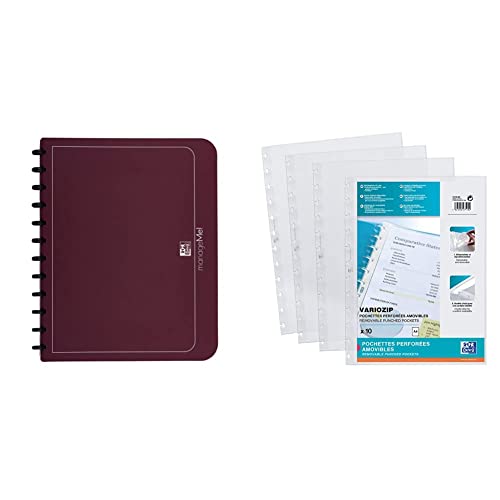 Oxford Ring-Mappe A4, manageMe, Sichtbuch mit 25 Hüllen, bordeaux, 5er Pack & Prospekthüllen A4 manageMe, glasklar, oben offen, 10 Stück, farblos Oxford Ring-Mappe A4, manageMe, Sichtbuch mit 25 Hüllen, bordeaux, 5er Pack & Prospekthüllen A4 manageMe, glasklar, oben offen, 10 Stück, farblos von Oxford