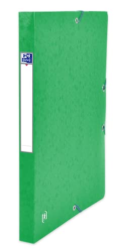 Oxford Sammelbox A4, Top File +, aus Karton, 2,5 cm Rückenbreite, grün, 12 Stück von Oxford