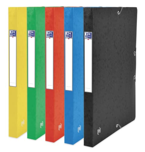 Oxford Sammelbox A4, Top File +, aus Karton, 2,5 cm Rückenbreite, 5 Farben, 12 Stück Oxford Sammelbox A4, Top File +, aus Karton, 2,5 cm Rückenbreite, 5 Farben, 12 Stück von Oxford