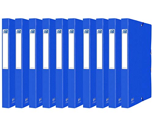 Oxford Sammelbox A4, aus Karton, 25 cm, blau, 10er Pack von Oxford