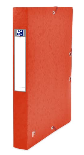Oxford Sammelbox A4, aus Karton, 4 cm Rückenbreite, rot, 9 Stück von Oxford