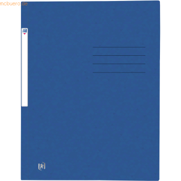 10 x Oxford Sammelmappe Top File+ A4 Karton 390g/qm blau von Oxford