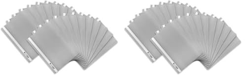 Oxford Schnellhefter A4, aus Kunststoff, grau, 20 Stück (Packung mit 2) von Oxford