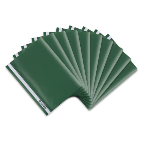 Oxford Schnellhefter A4, aus Kunststoff, grün, 10 Stück von Oxford
