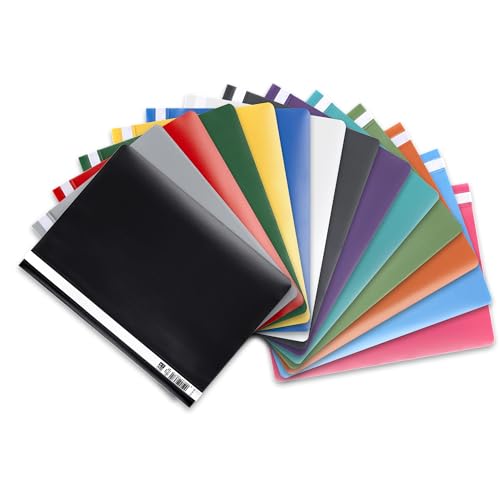 Oxford Schnellhefter A4 aus Kunststoff, farbig sortiert, 14 Farben, 14 Stück Oxford Schnellhefter A4 aus Kunststoff, farbig sortiert, 14 Farben, 14 Stück von Oxford